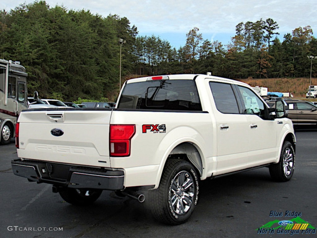 2019 F150 Lariat SuperCrew 4x4 - White Platinum / Light Camel photo #5