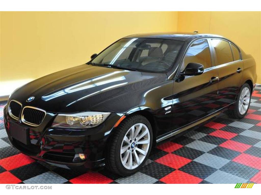 2009 3 Series 328xi Sedan - Black Sapphire Metallic / Beige photo #29