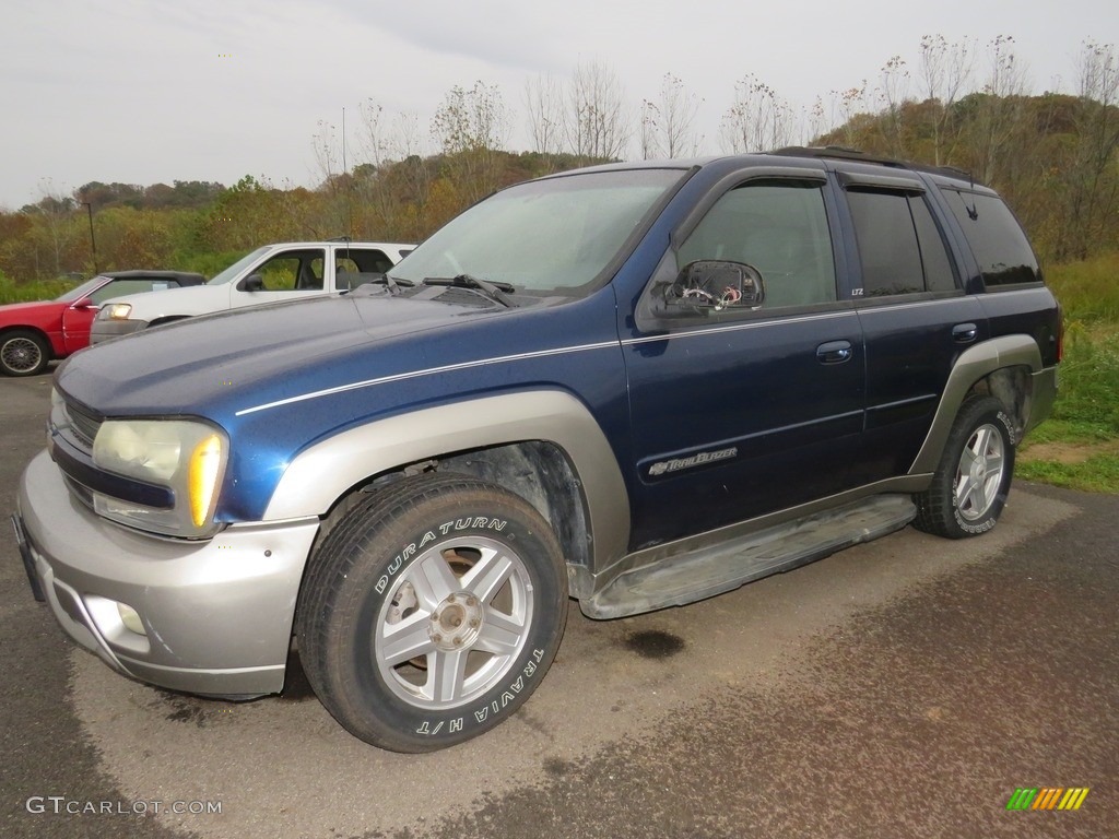 2002 TrailBlazer LTZ 4x4 - Indigo Blue Metallic / Dark Pewter photo #7