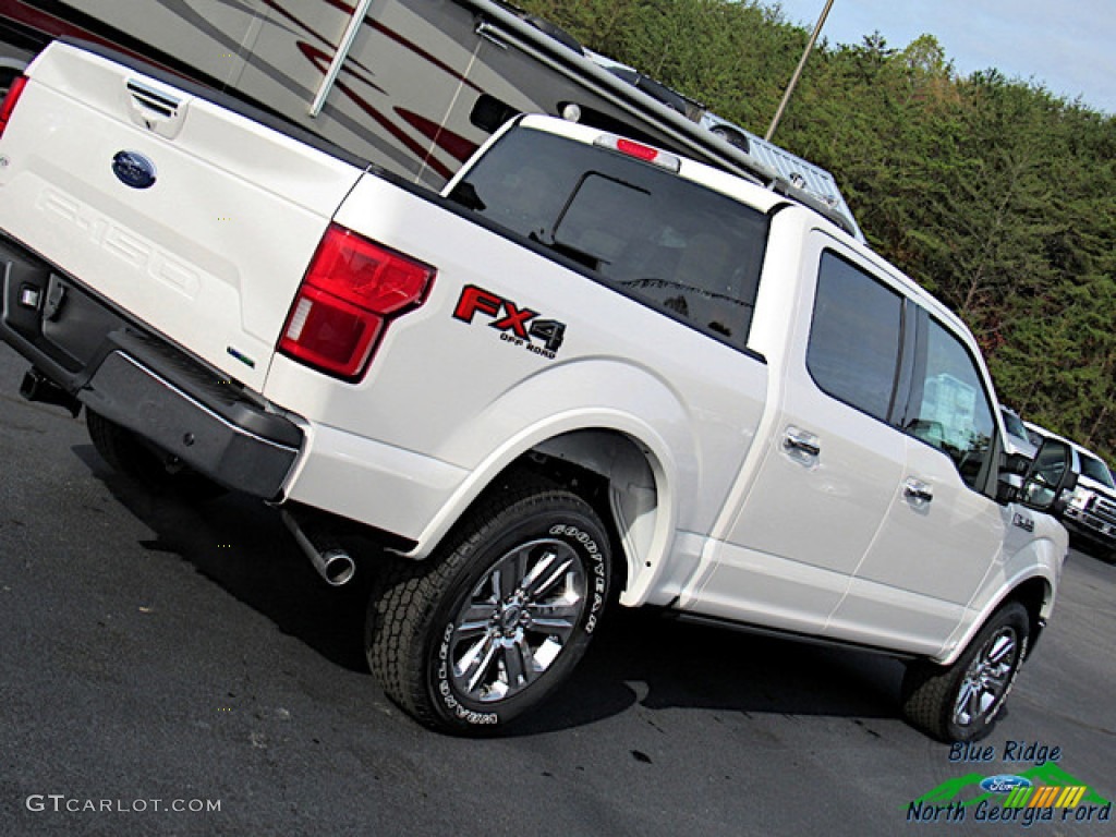 2019 F150 Lariat SuperCrew 4x4 - White Platinum / Light Camel photo #34