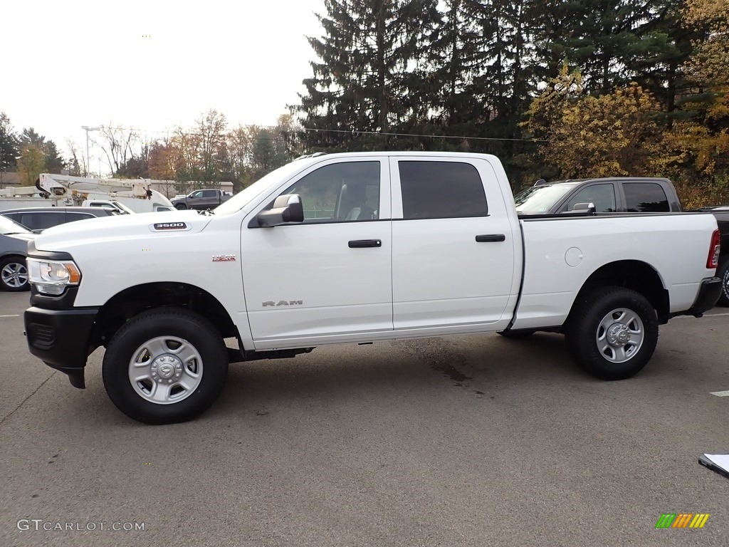 2019 3500 Tradesman Crew Cab 4x4 - Bright White / Black/Diesel Gray photo #2