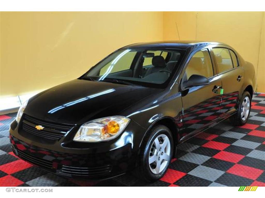 2007 Cobalt LS Sedan - Black / Gray photo #20