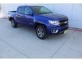 2016 Laser Blue Chevrolet Colorado Z71 Crew Cab 4x4  photo #2