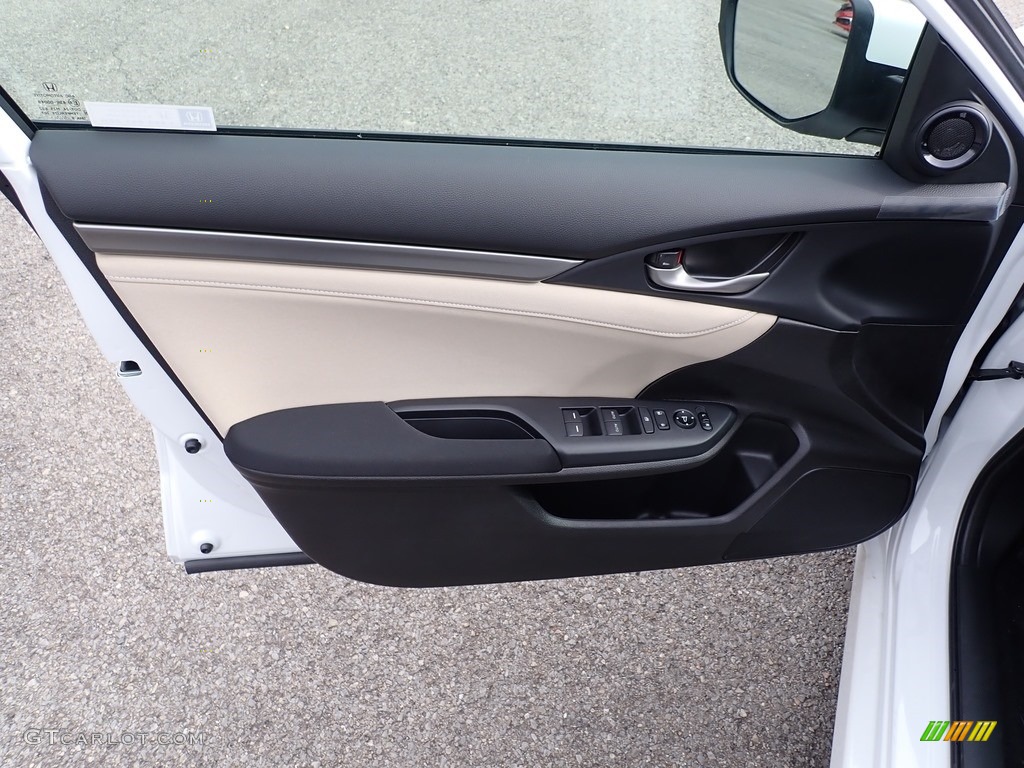 2020 Honda Civic EX Hatchback Ivory Door Panel Photo #135863928