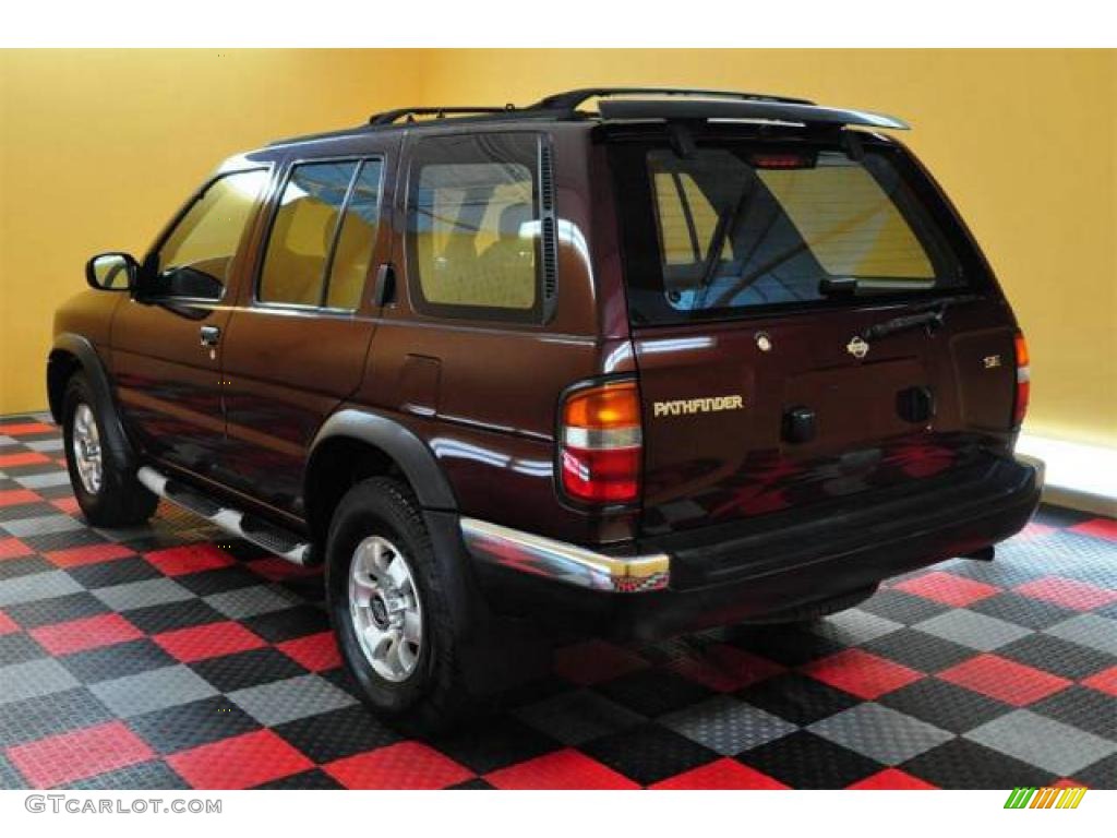 1998 Pathfinder SE 4x4 - Red Pearl Metallic / Gray photo #4