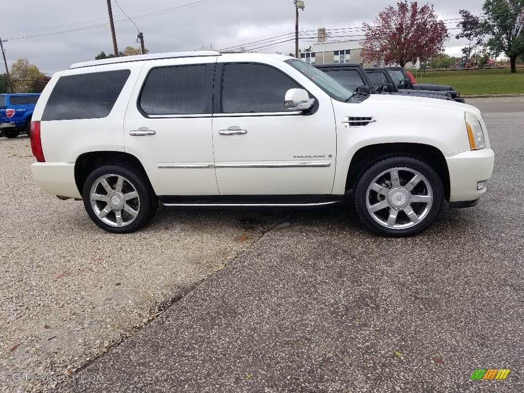 2007 Escalade AWD - White Diamond / Cocoa/Light Cashmere photo #2