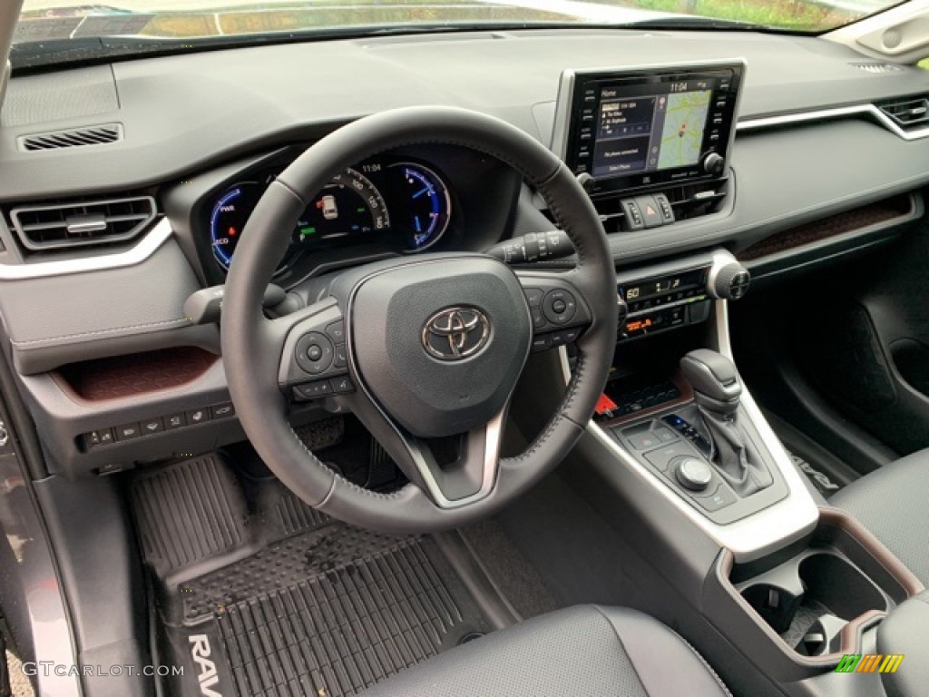 Black Interior 2020 Toyota RAV4 Limited AWD Hybrid Photo #135866732