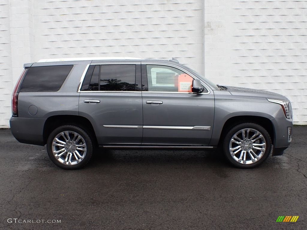 Satin Steel Metallic 2019 Cadillac Escalade Premium Luxury 4WD Exterior Photo #135867416