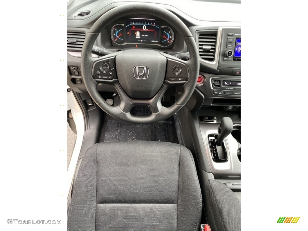 2020 Honda Pilot LX AWD Black Steering Wheel Photo #135868028