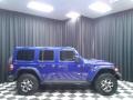 2020 Ocean Blue Metallic Jeep Wrangler Unlimited Rubicon 4x4  photo #5
