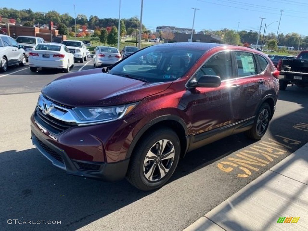 2019 CR-V LX AWD - Basque Red Pearl II / Gray photo #4