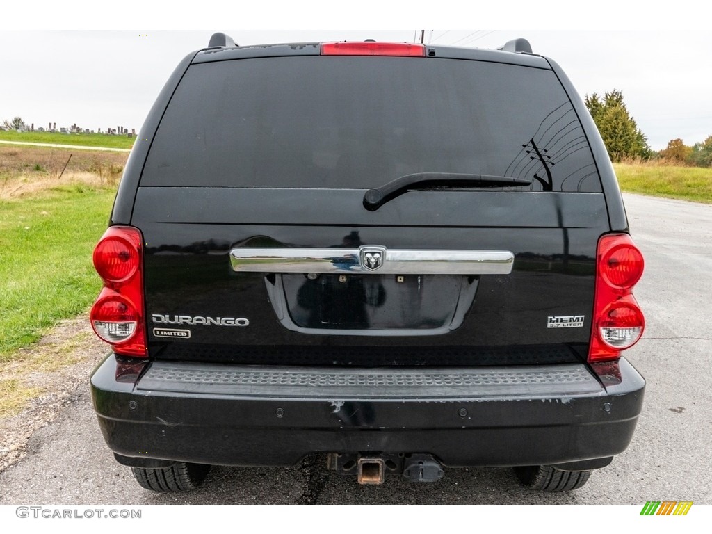2008 Durango Limited 4x4 - Brilliant Black / Khaki Two-Tone photo #5