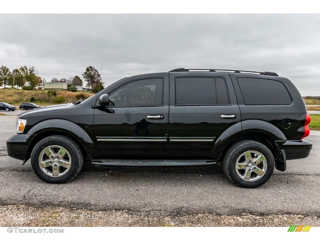 2008 Durango Limited 4x4 - Brilliant Black / Khaki Two-Tone photo #7
