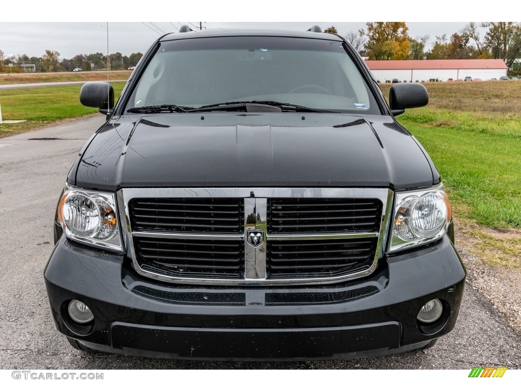 2008 Durango Limited 4x4 - Brilliant Black / Khaki Two-Tone photo #9