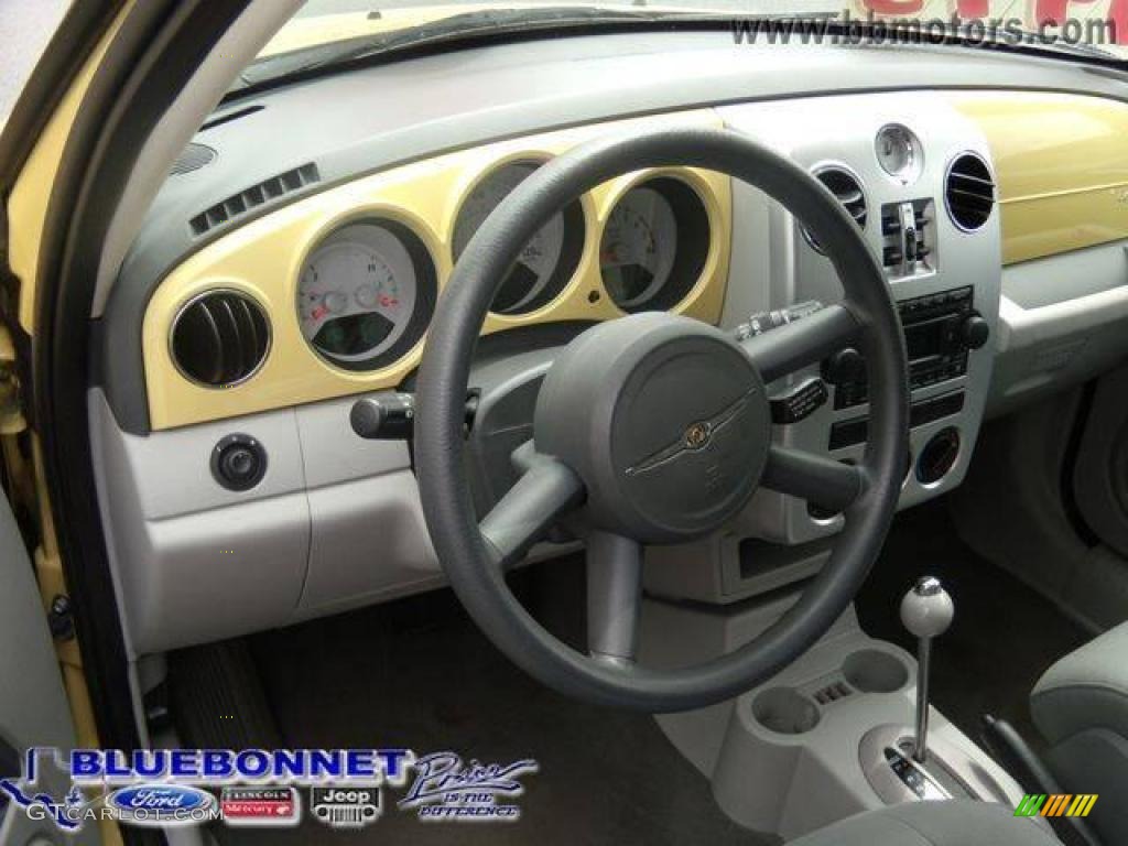 2007 PT Cruiser Touring - Pastel Yellow / Pastel Slate Gray photo #12