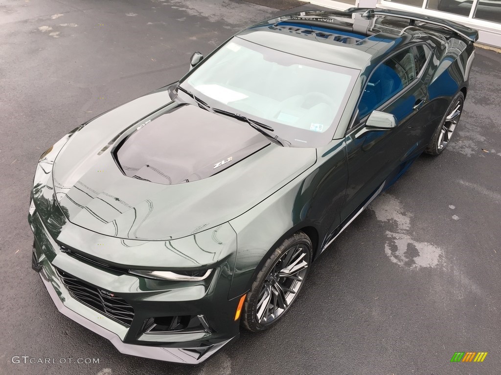 Rally Green Metallic 2020 Chevrolet Camaro ZL1 Coupe Exterior Photo #135873410