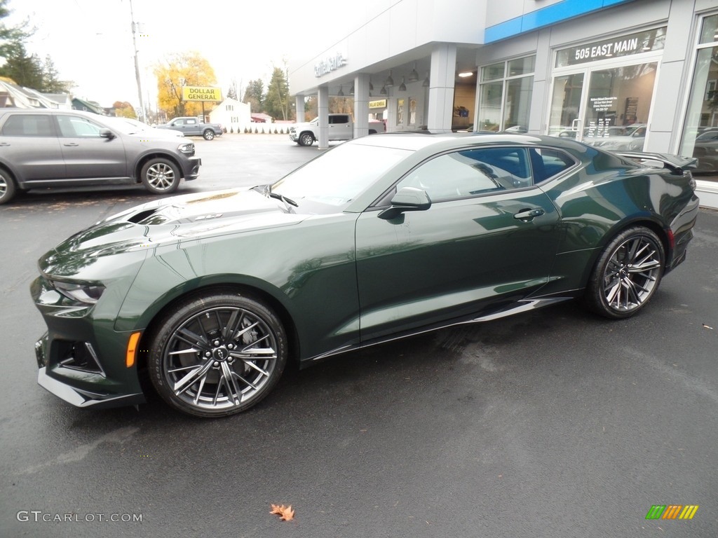 2020 Camaro ZL1 Coupe - Rally Green Metallic / Jet Black photo #2