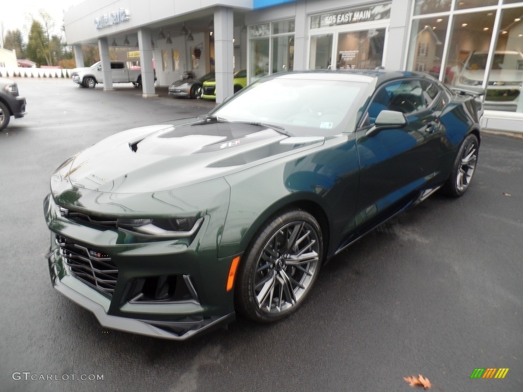 2020 Camaro ZL1 Coupe - Rally Green Metallic / Jet Black photo #3