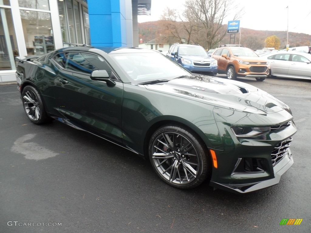 2020 Camaro ZL1 Coupe - Rally Green Metallic / Jet Black photo #7
