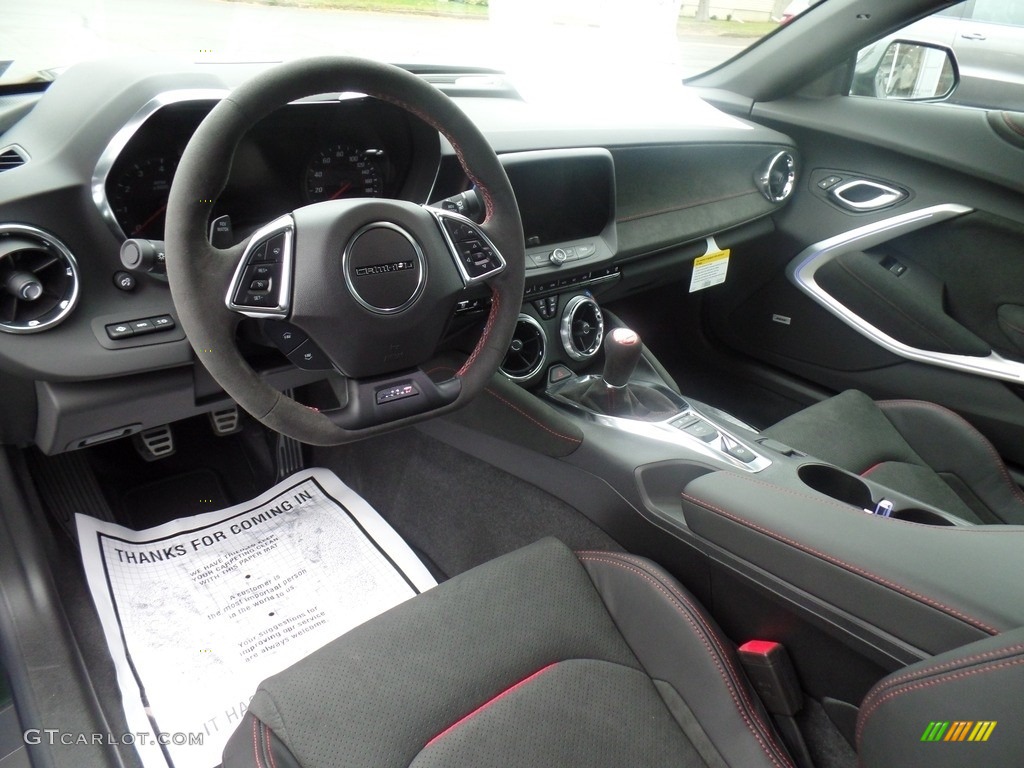 Jet Black Interior 2020 Chevrolet Camaro ZL1 Coupe Photo #135873965