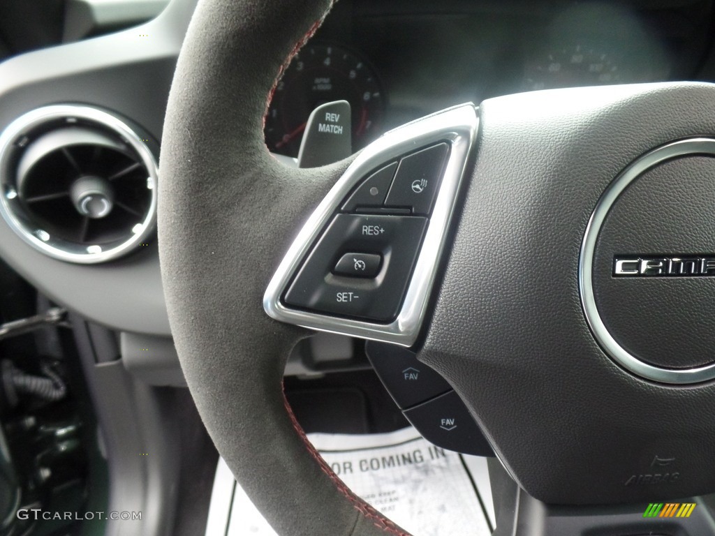 2020 Chevrolet Camaro ZL1 Coupe Jet Black Steering Wheel Photo #135874037
