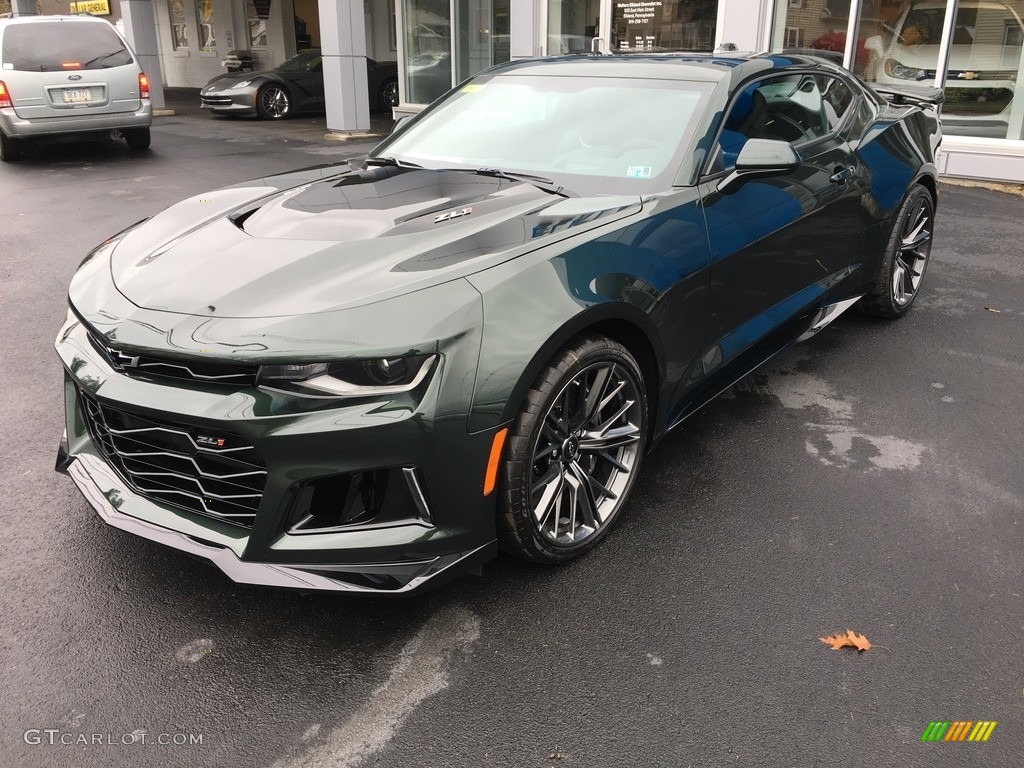 Rally Green Metallic 2020 Chevrolet Camaro ZL1 Coupe Exterior Photo #135874664
