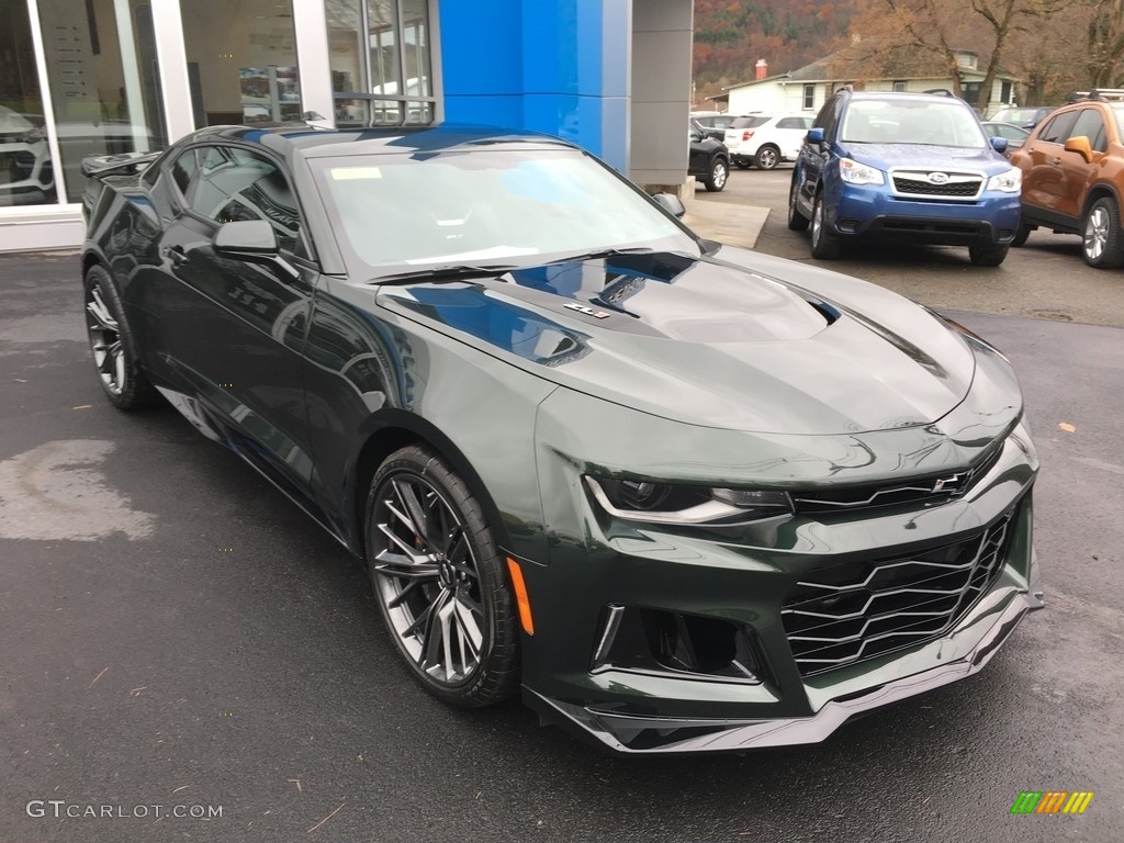 Rally Green Metallic 2020 Chevrolet Camaro ZL1 Coupe Exterior Photo #135874724