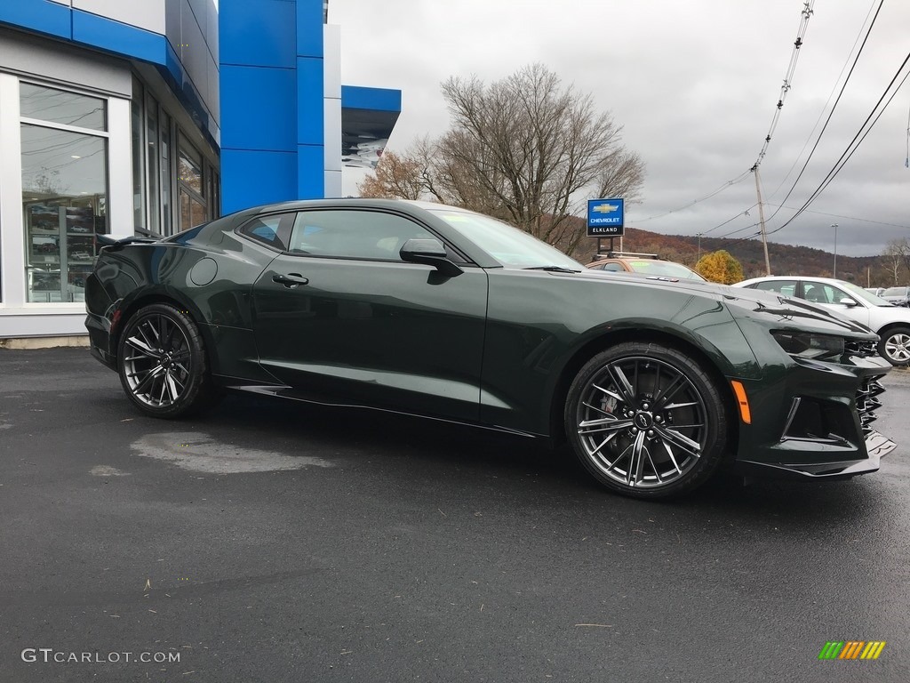 2020 Camaro ZL1 Coupe - Rally Green Metallic / Jet Black photo #52