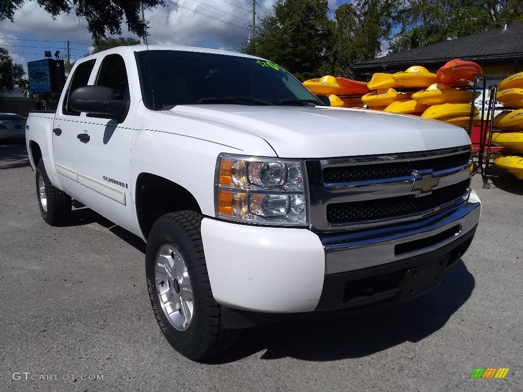 2009 Silverado 1500 LT Crew Cab 4x4 - Summit White / Ebony photo #1