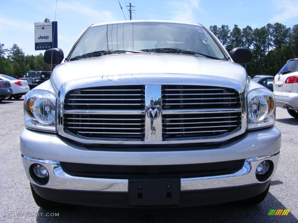 2008 Ram 1500 Big Horn Edition Quad Cab - Bright Silver Metallic / Medium Slate Gray photo #3