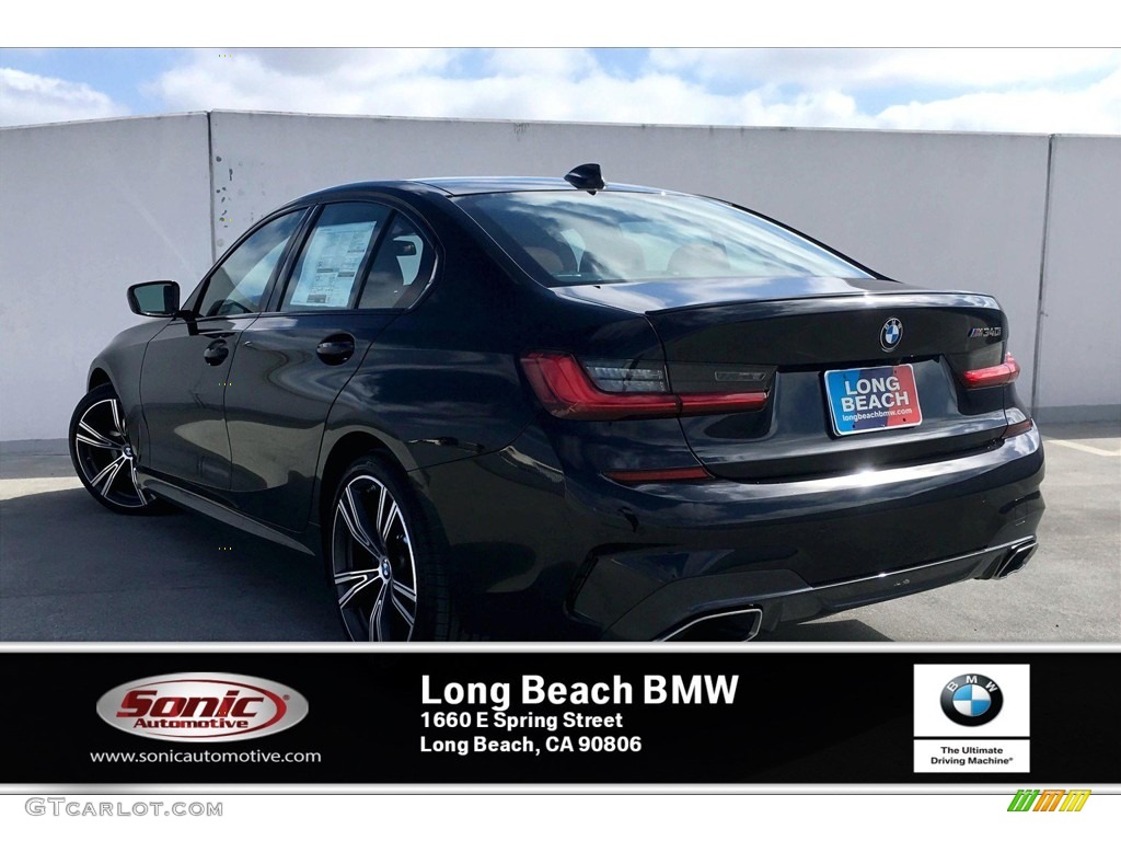 2020 3 Series M340i Sedan - Black Sapphire Metallic / Cognac photo #2