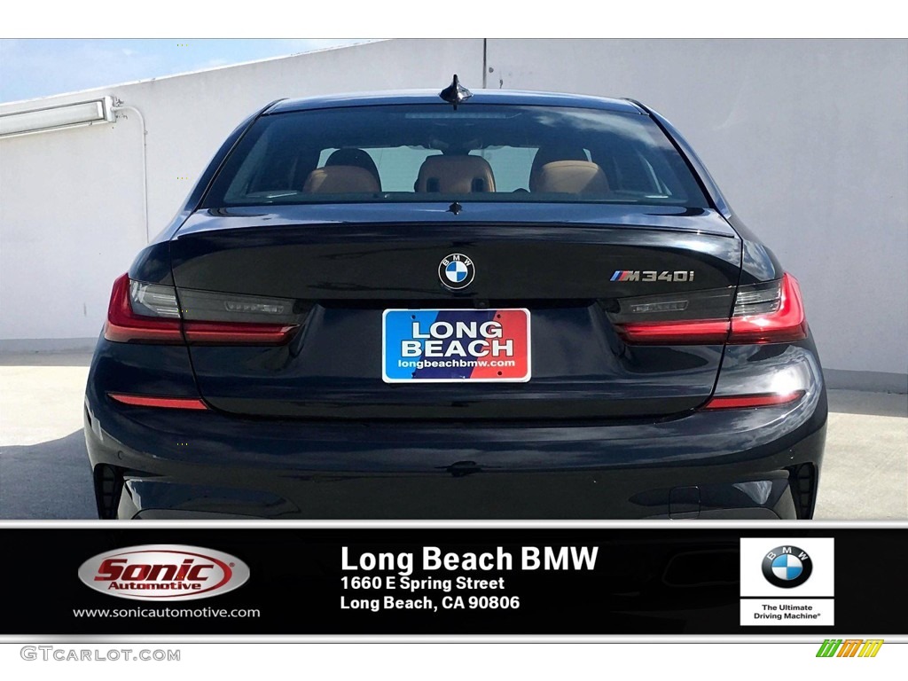 2020 3 Series M340i Sedan - Black Sapphire Metallic / Cognac photo #3