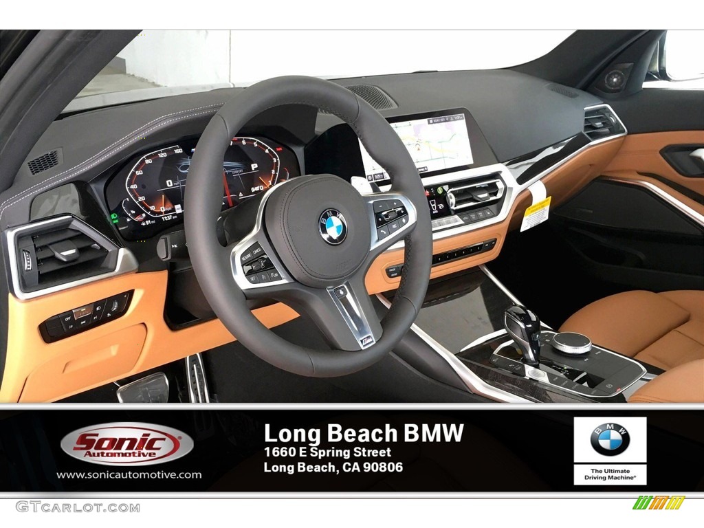 2020 3 Series M340i Sedan - Black Sapphire Metallic / Cognac photo #4