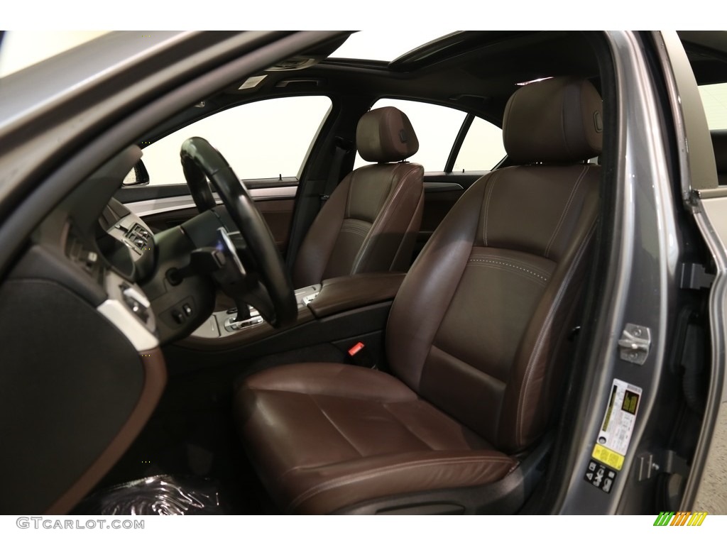 2016 5 Series 535i xDrive Sedan - Space Grey Metallic / Mocha photo #6