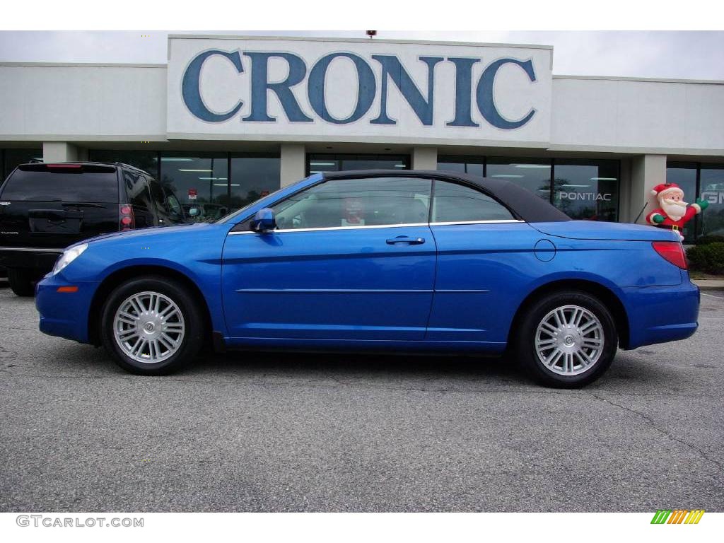 2008 Sebring Touring Convertible - Marathon Blue Pearl / Dark Slate Gray/Light Slate Gray photo #1