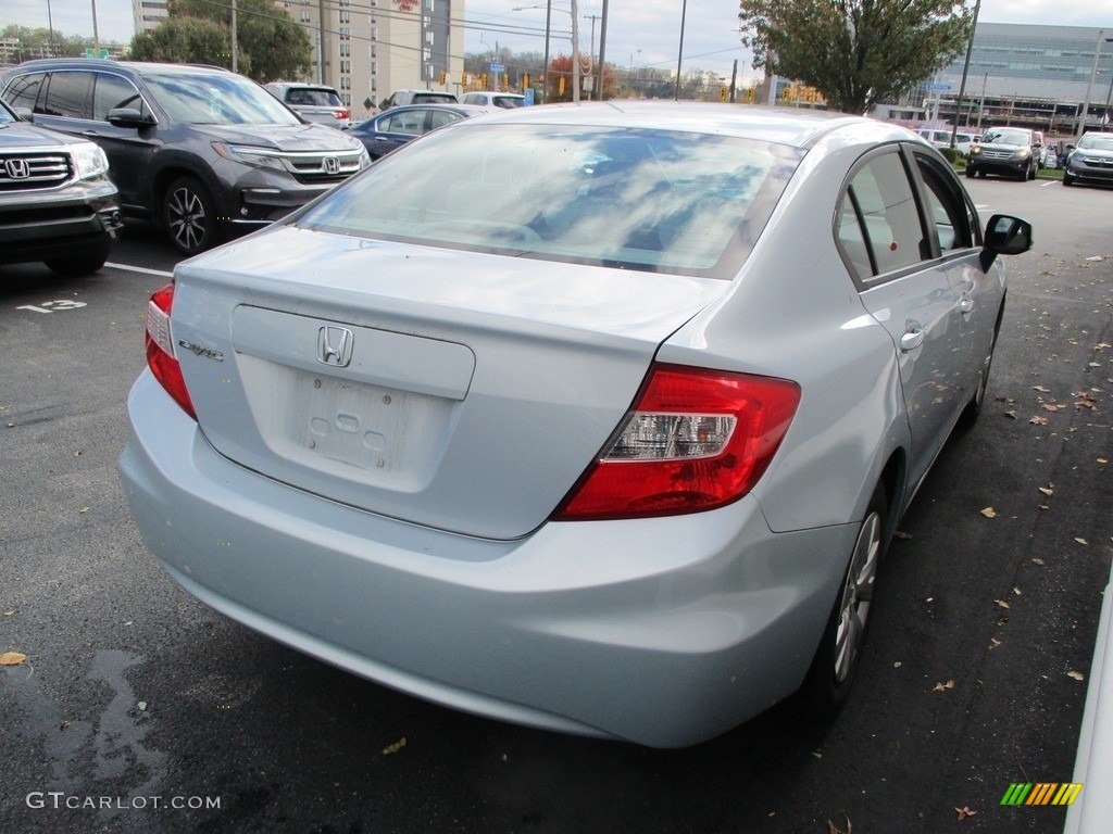 2012 Civic LX Sedan - Cool Mist Metallic / Beige photo #5
