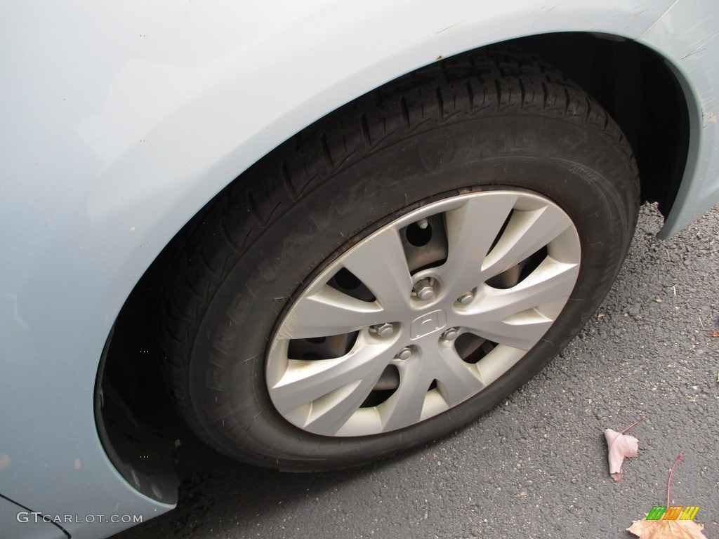 2012 Civic LX Sedan - Cool Mist Metallic / Beige photo #6