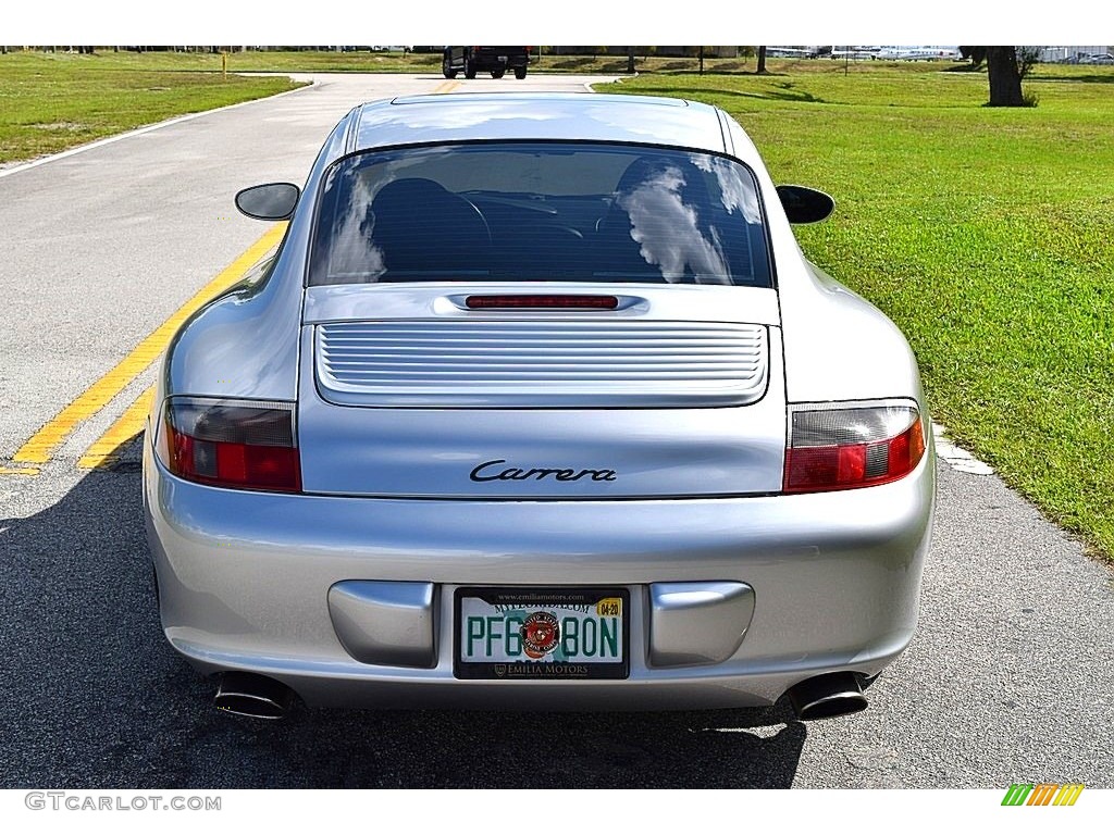 2002 911 Carrera Coupe - Arctic Silver Metallic / Black photo #5