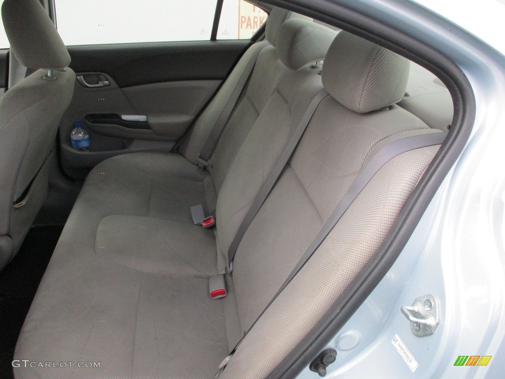 2012 Civic LX Sedan - Cool Mist Metallic / Beige photo #12