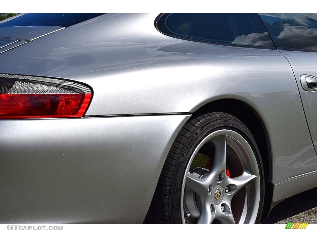 2002 911 Carrera Coupe - Arctic Silver Metallic / Black photo #8