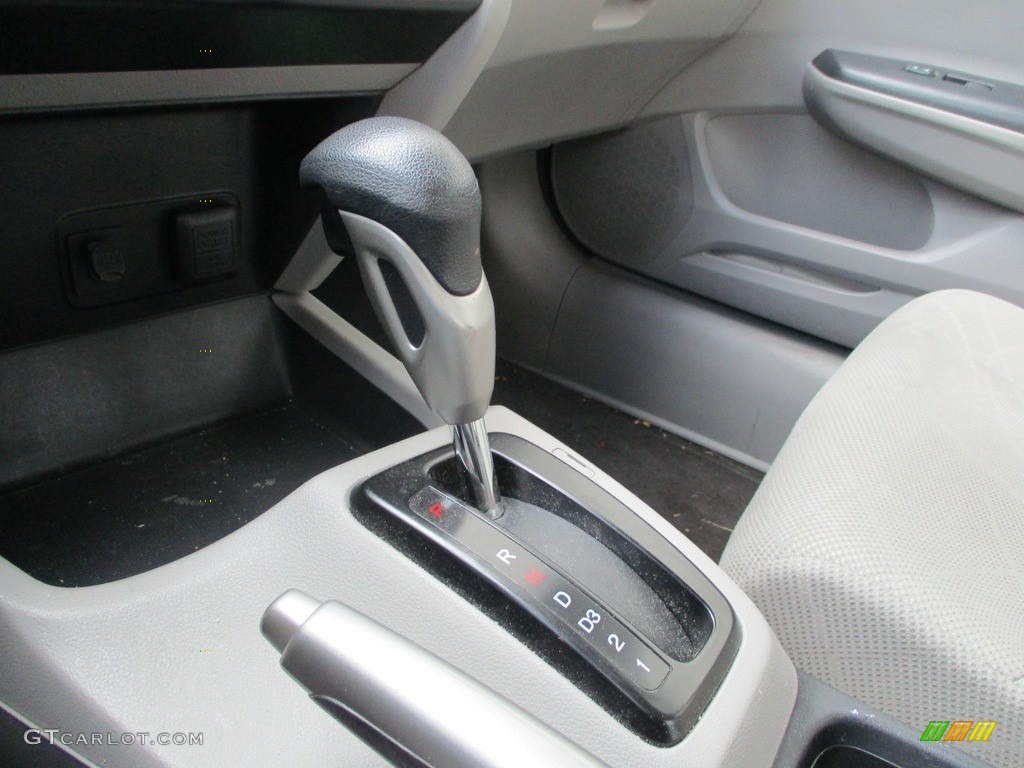 2012 Civic LX Sedan - Cool Mist Metallic / Beige photo #14