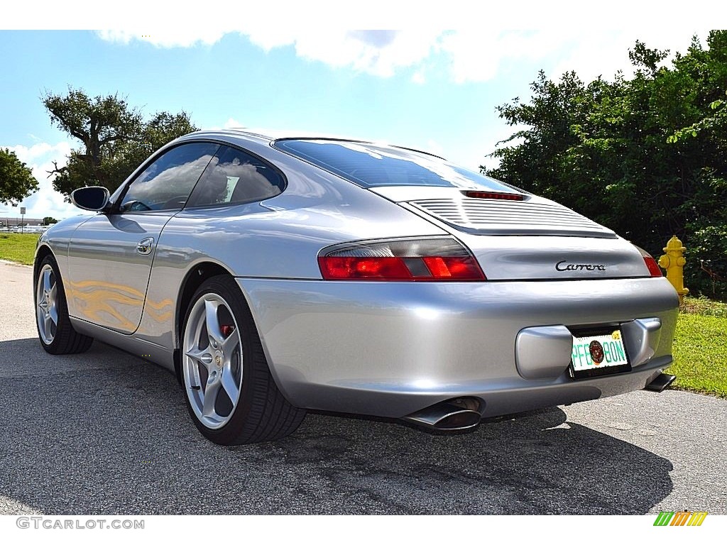 2002 911 Carrera Coupe - Arctic Silver Metallic / Black photo #10