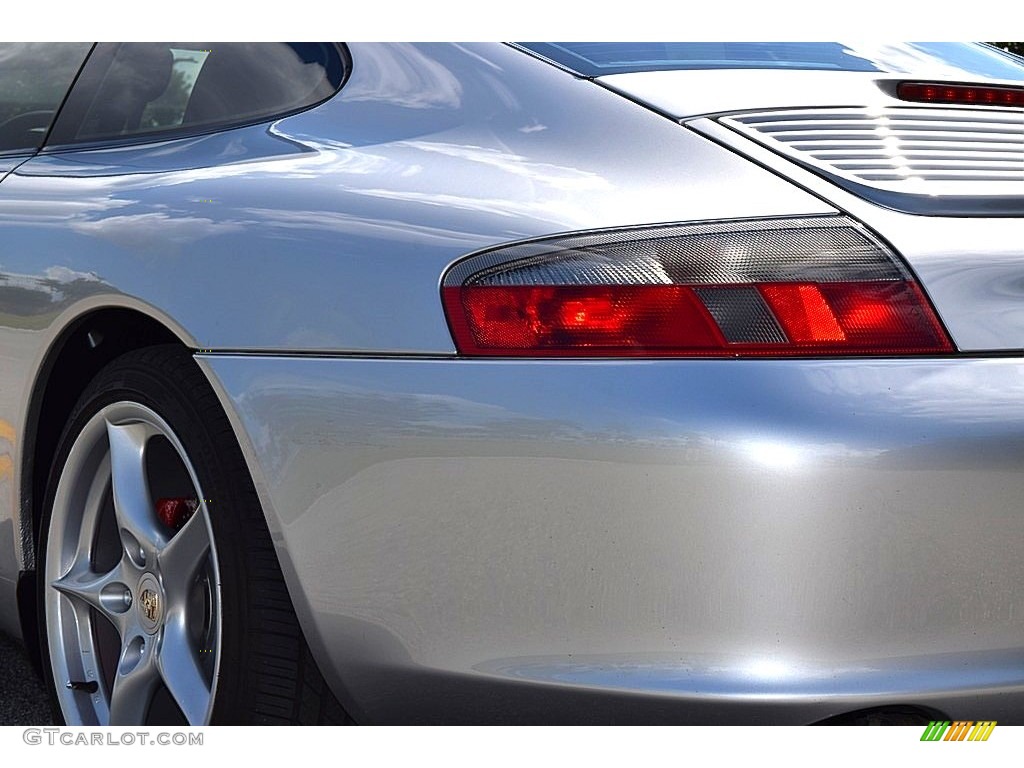 2002 911 Carrera Coupe - Arctic Silver Metallic / Black photo #12