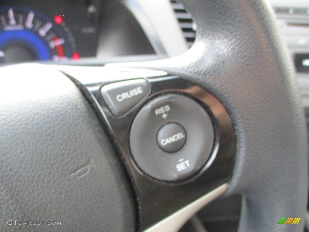 2012 Civic LX Sedan - Cool Mist Metallic / Beige photo #17