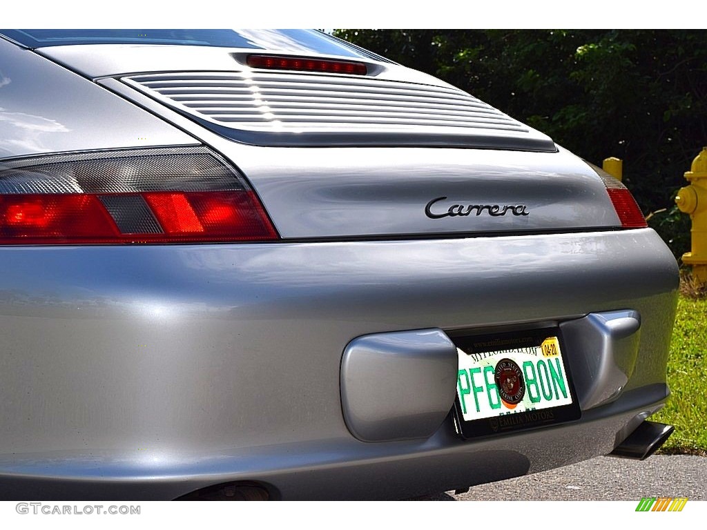 2002 911 Carrera Coupe - Arctic Silver Metallic / Black photo #13
