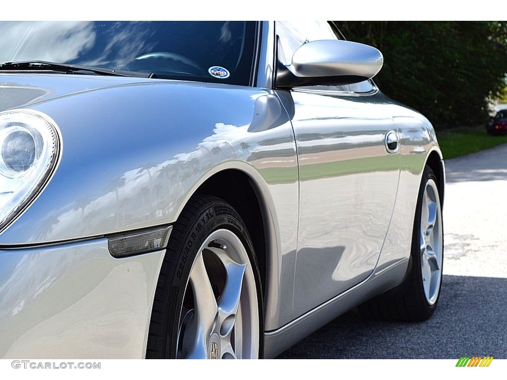 2002 911 Carrera Coupe - Arctic Silver Metallic / Black photo #17