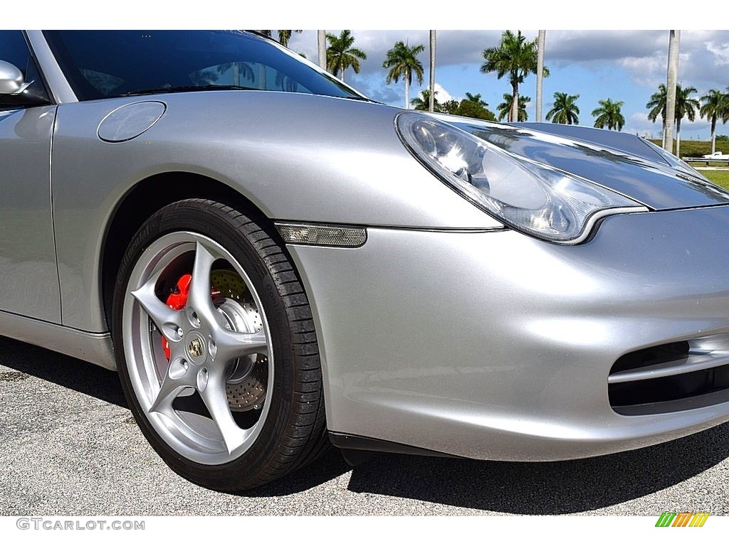 2002 911 Carrera Coupe - Arctic Silver Metallic / Black photo #21