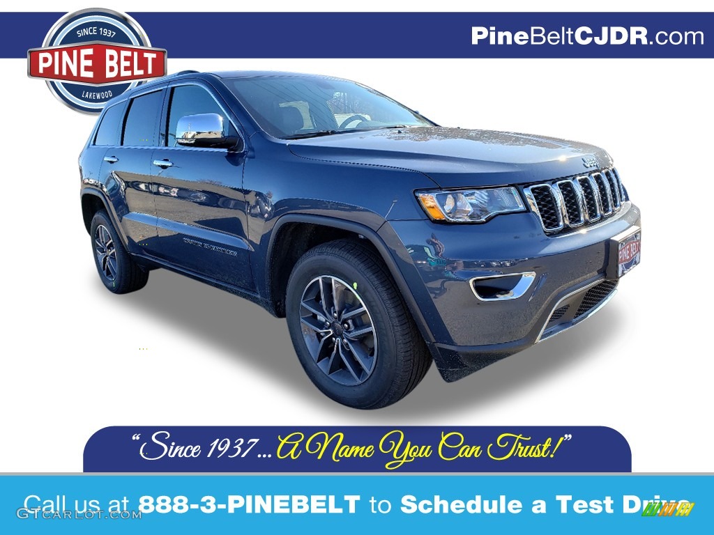 2020 Grand Cherokee Limited 4x4 - Slate Blue Pearl / Black photo #1