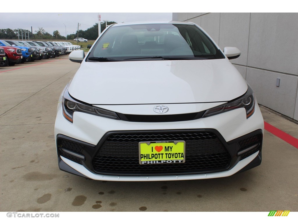 2020 Corolla XSE - Blizzard Pearl White / Black photo #3