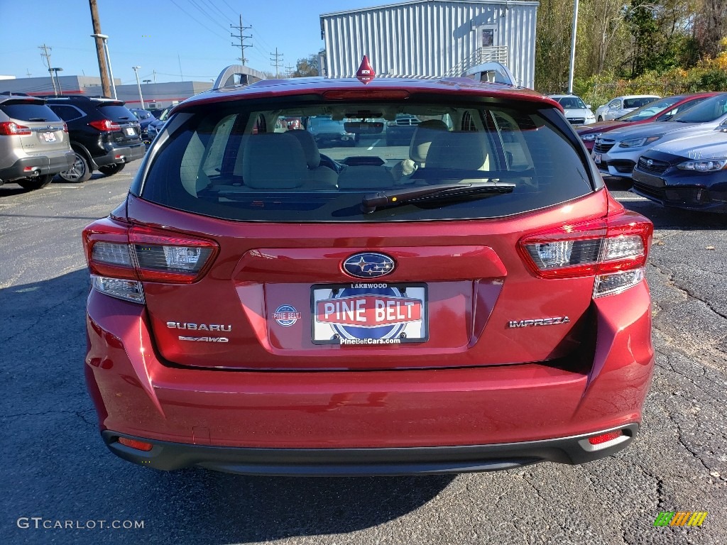 2020 Impreza Premium 5-Door - Crimson Red Pearl / Ivory photo #5